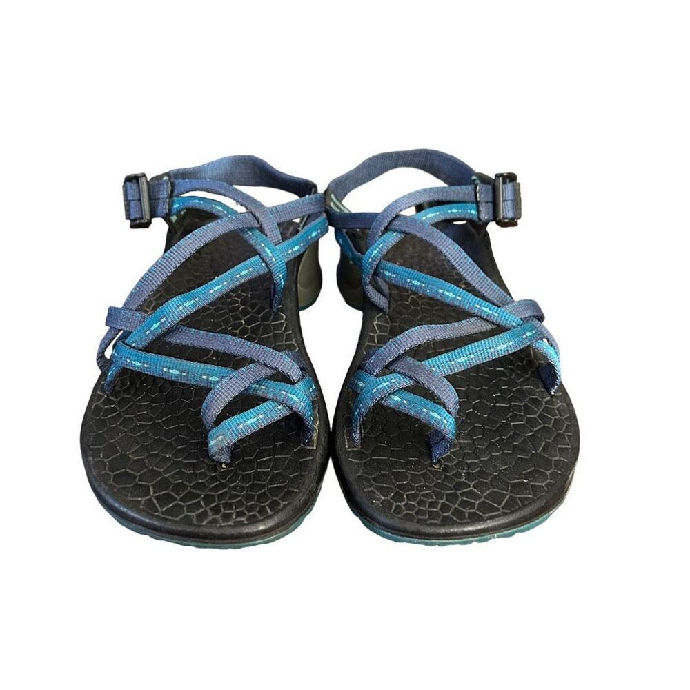 Chaco Z Cloud X2 Toe Strap Classic Sandals Blue Size 7 - Picture 2 of 10